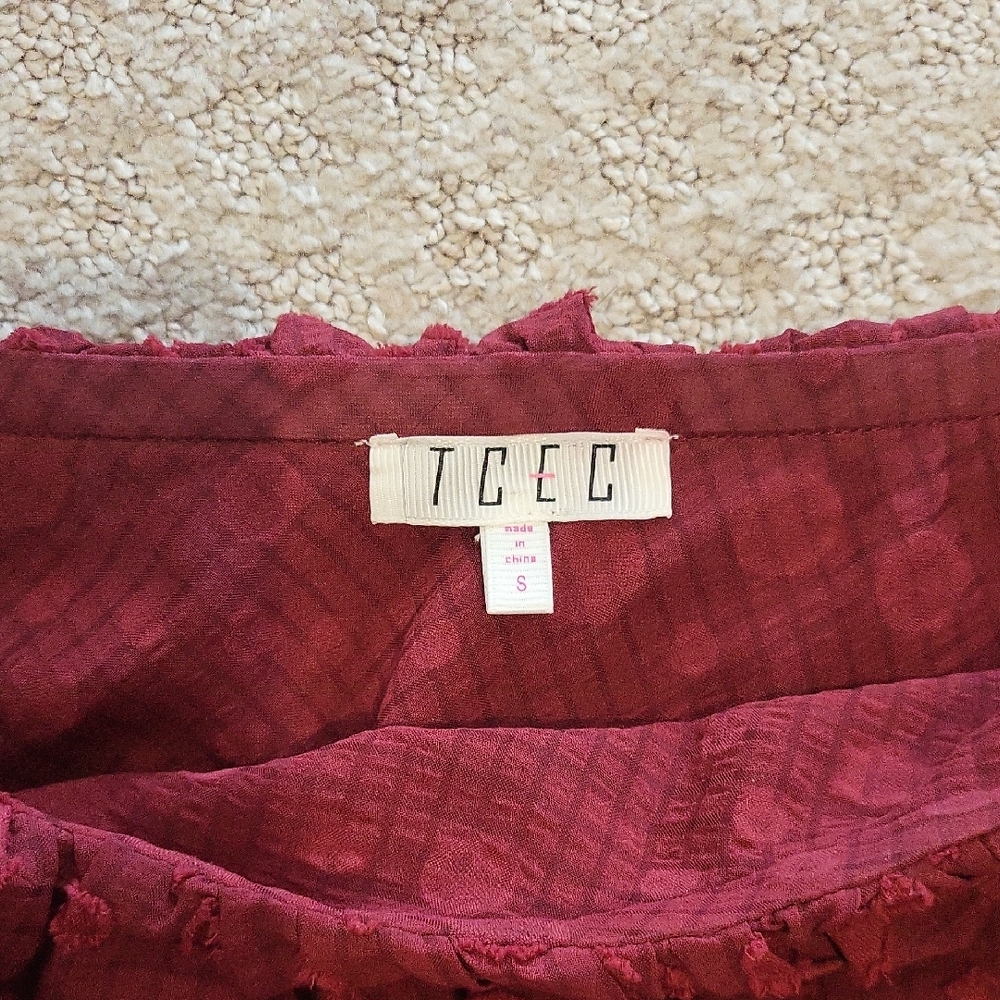 TOCC Burgundy Blouse